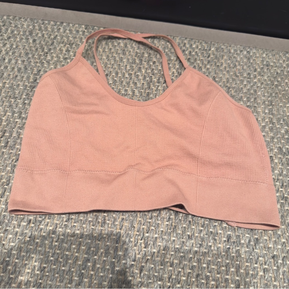 Rose Seamless Tan Bralette Size M